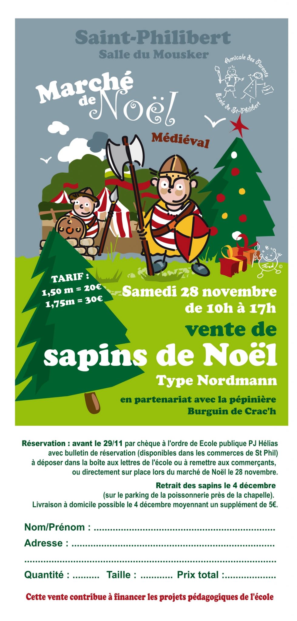 Mairie de Saint Philibert » Marché de Noël et vente de sapins